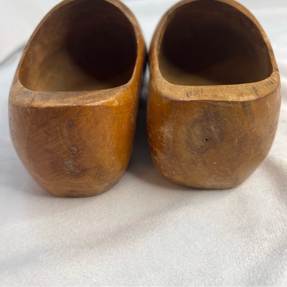 Vintage 1950’s Kids Wooden Dutch Clogs with Holland Design - Picture 6 of 8